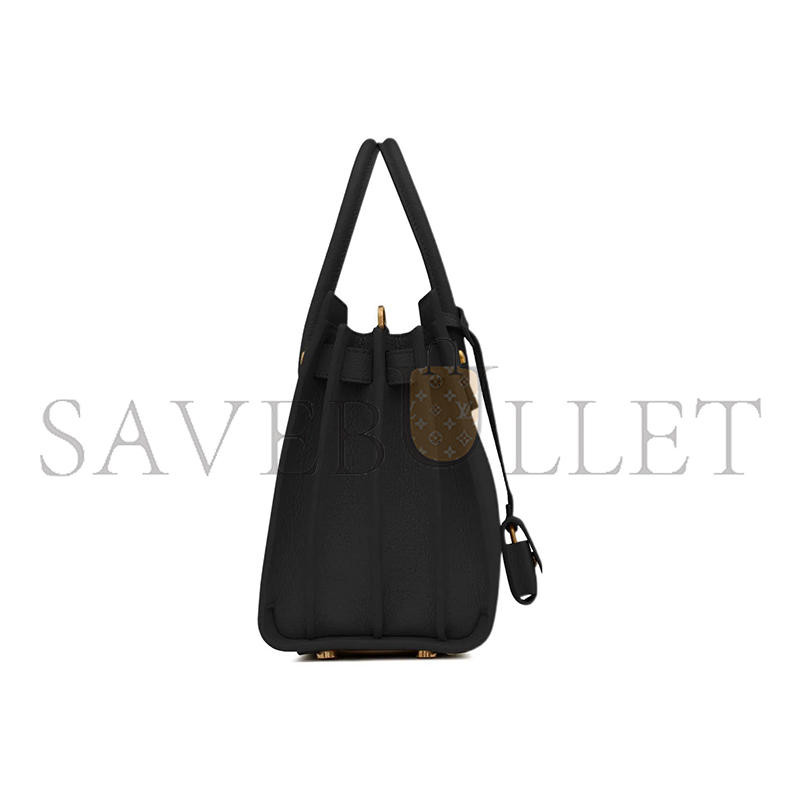 YSL SAC DE JOUR CALFSKIN CROSSBODY BAG BLACK 717448DTI0W1000 (32*25.5*15.5cm)